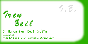 iren beil business card